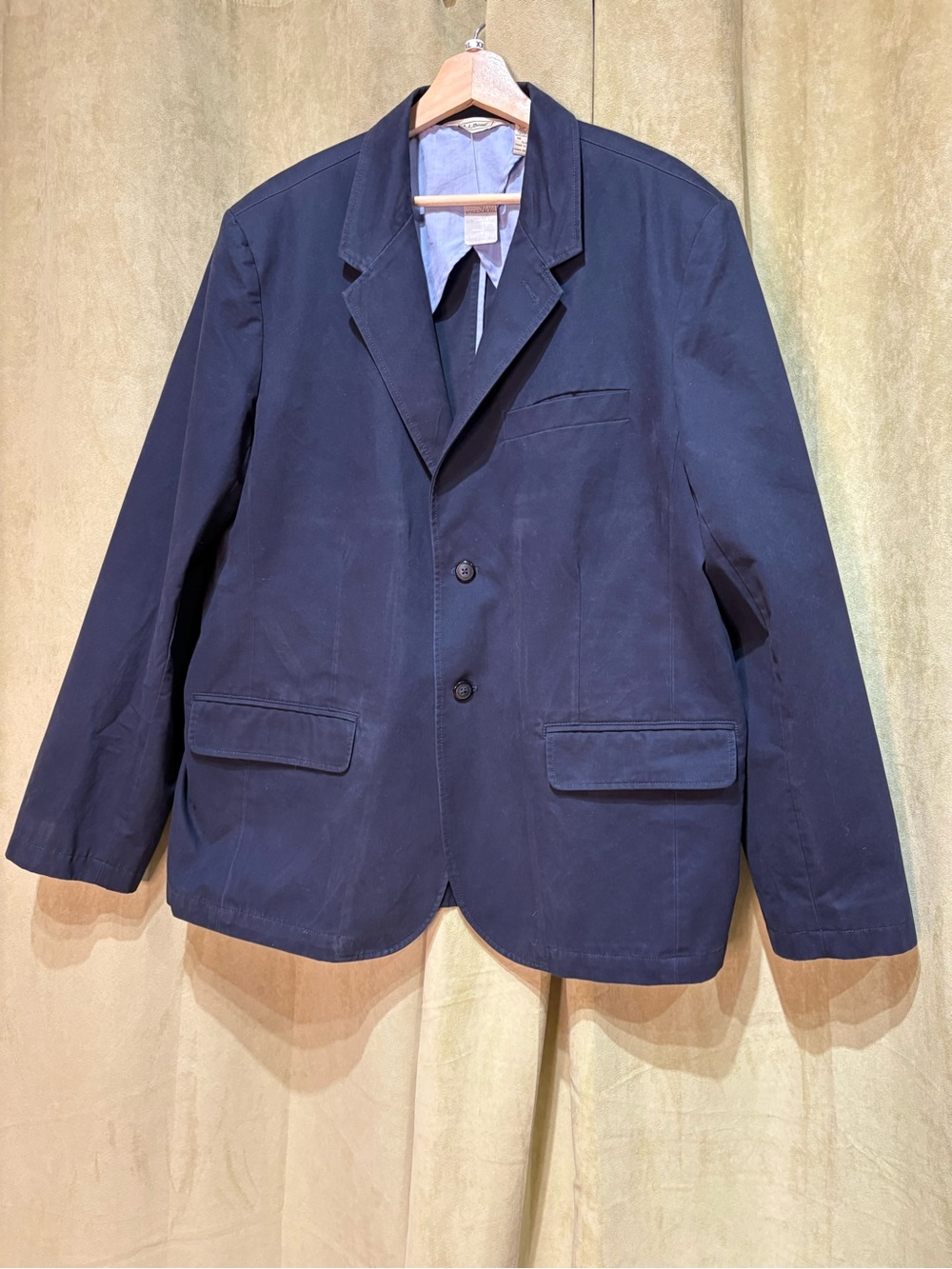 L.L. Bean Men's Navy Lightweight Shirt Jacket